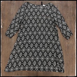 🖤 🔲 ⚫️ Fun Patterned Divided Dress ⚫️ 🔲 🖤